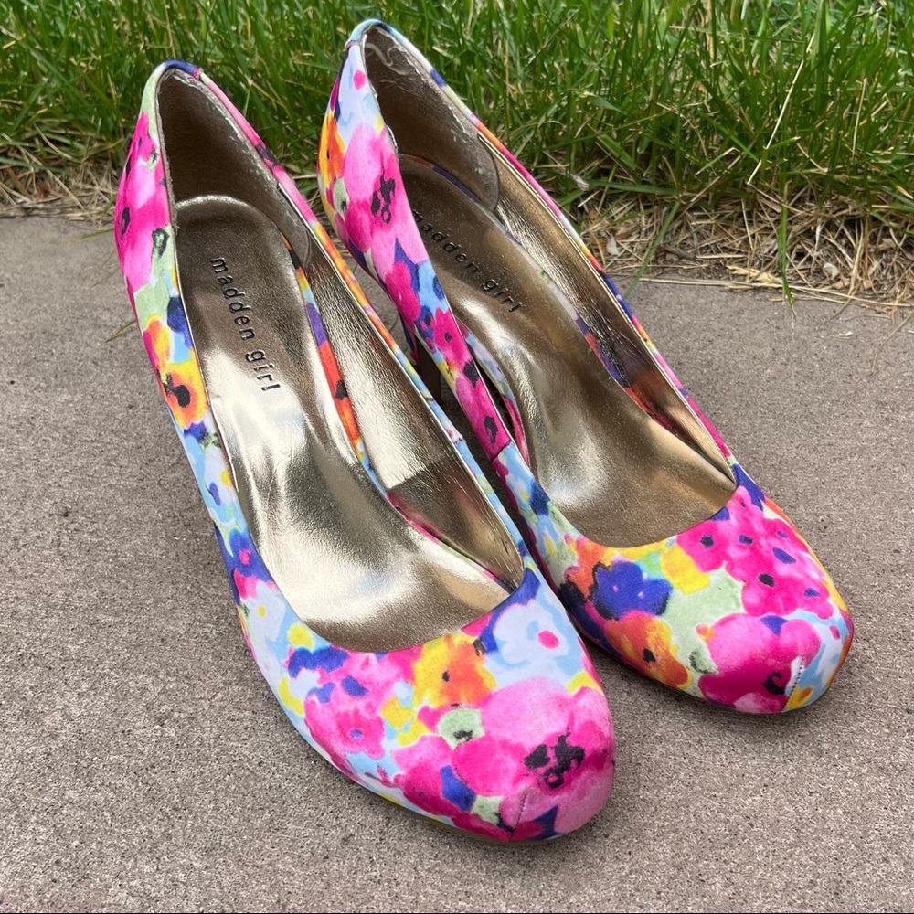Madden Girl Floral Heels